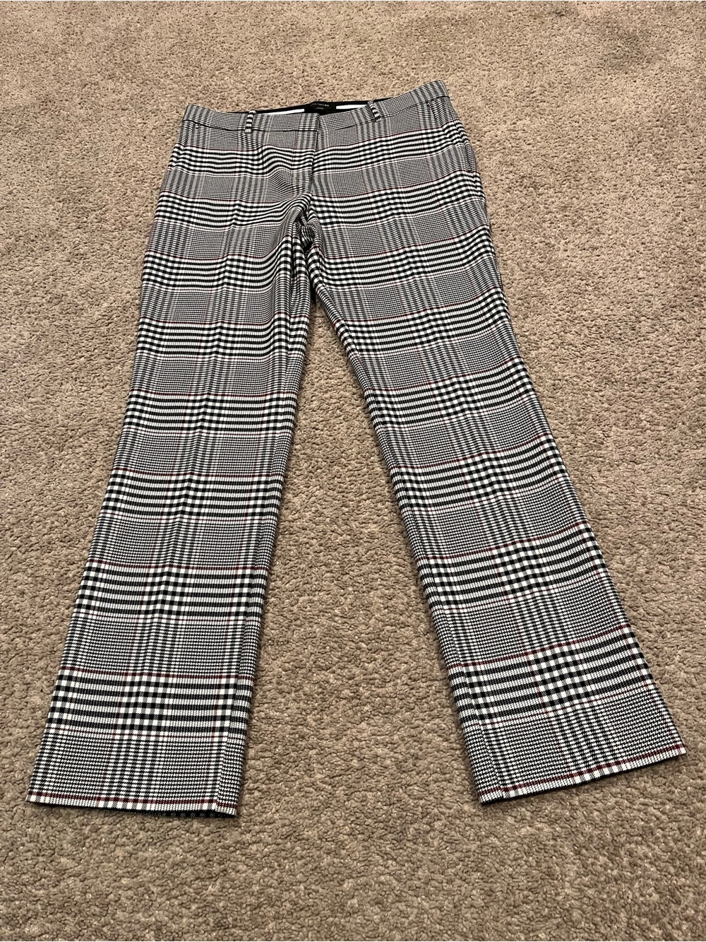 NWT Ann Taylor Sophia Plaid Straight-Leg Trousers size 10 - Picture 12 of 16